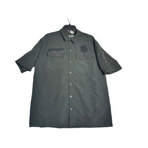 5.11 Tactical Black Vented Uniform Short Sleeve Shirt Men's Large